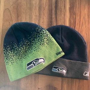 EUC Bundle of Seahawks Knit Beanies